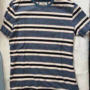 Fat Face Men's Small Multicolored Striped T-Shirt Cotton